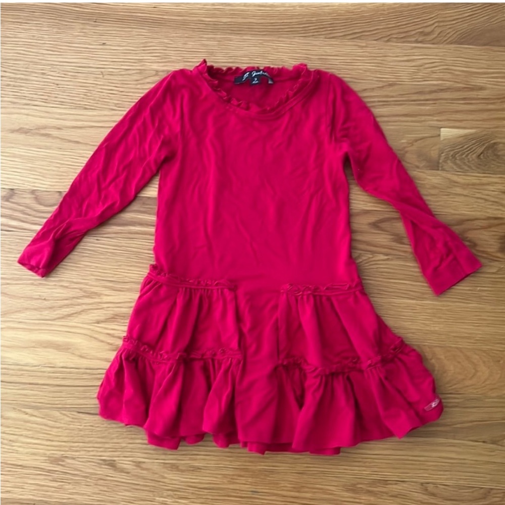 Lili Gaufrette dress in red. Size 3T